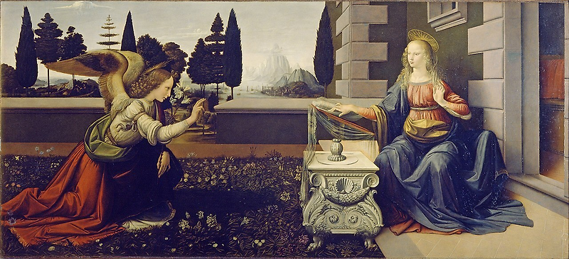 [갤러리] 성모영보 Annunciation: 레오나르도 다빈치