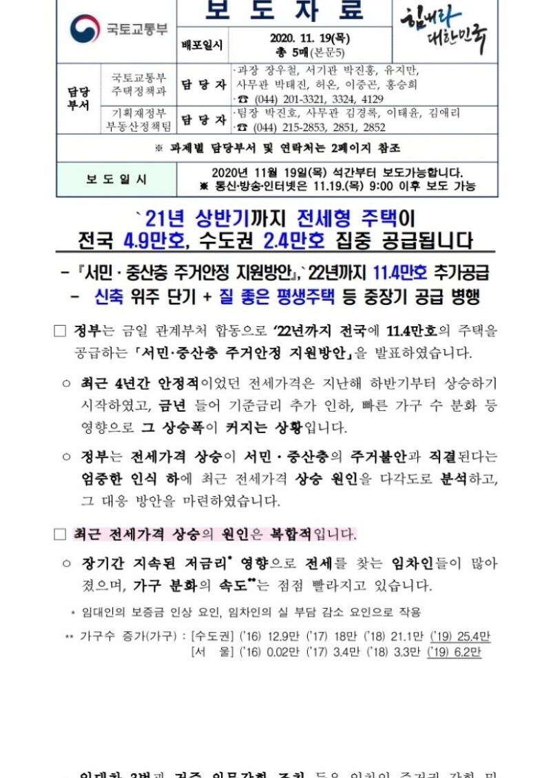 24번째 부동산 대책과 규제지역(부산,김포,파주) 보도원문