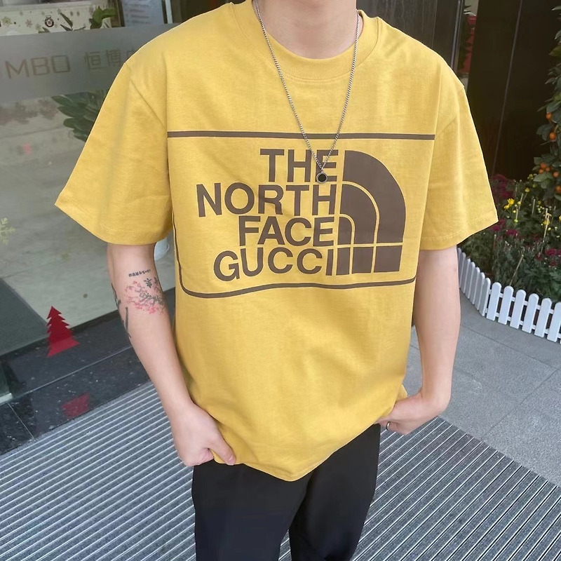 [GUCCI x THE NORTH FACE] 구찌 X 노스페이스 프린트 코튼 반팔 티셔츠