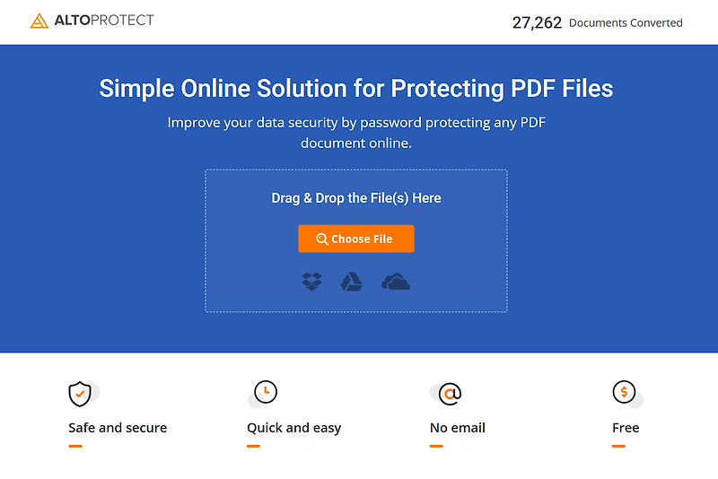 무료 온라인 PDF 암호 설정 방법, 무료 온라인 PDF 비밀번호 설정 방법!