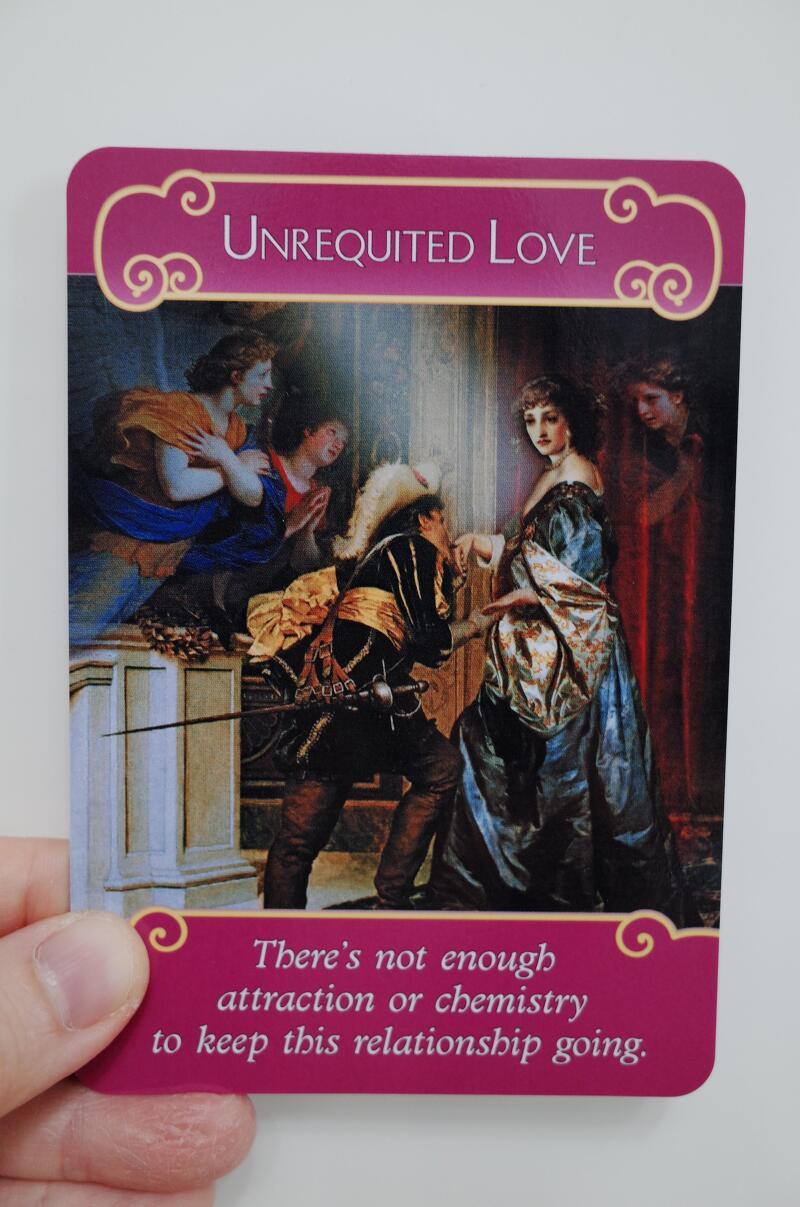 로맨스엔젤 오라클 카드-40.UNREQUITED LOVE