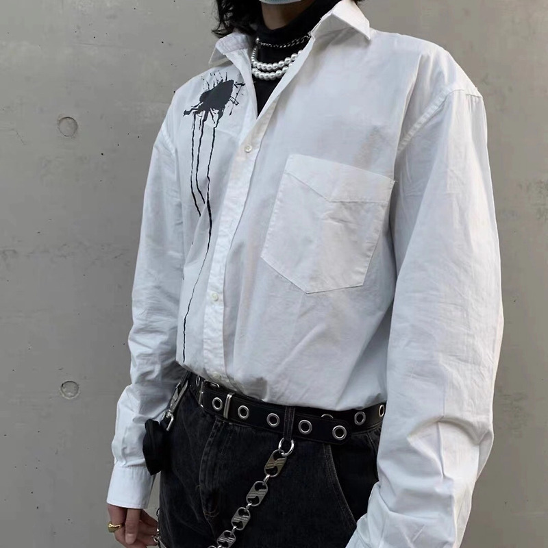 [MAISON MARGIELA] 메종 마르지엘라 페인트 화이트 셔츠