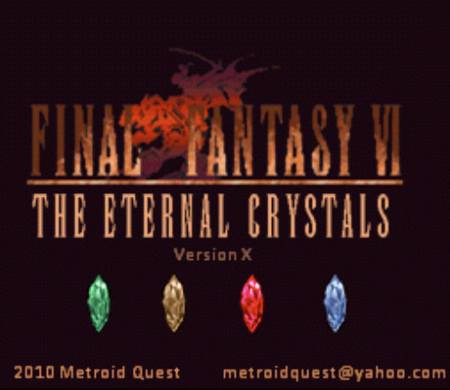 슈퍼패미컴 / SFC - 북미판 (USA) 파이널 판타지 6 개조롬 (Final Fantasy VI The Eternal Crystals Hack Version 10.8.3)