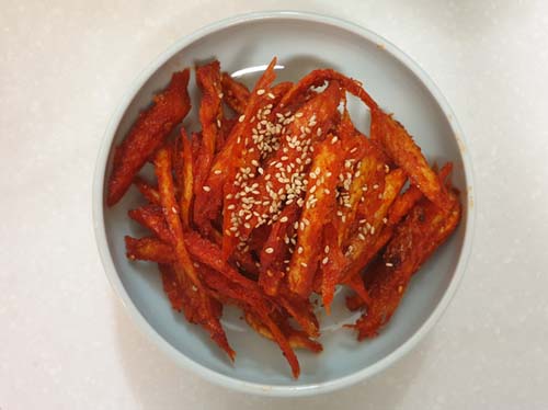 황태채 무침 만들기 / Seasoned Dried Pollack