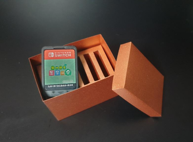 닌텐도 스위치 칩 보관함 만들기. 무료 종이모형 도면