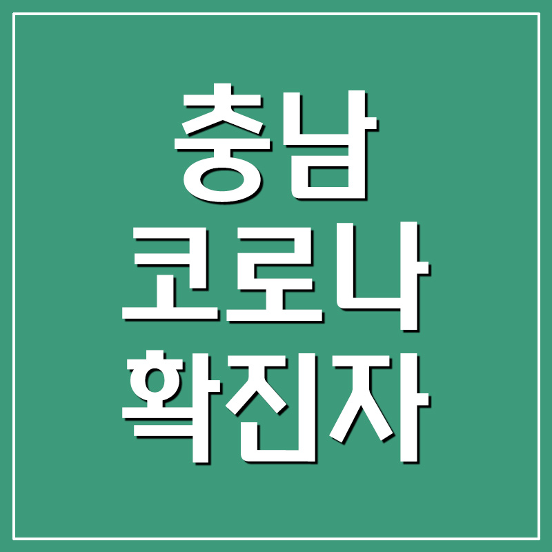 충남 코로나 확진자 현황