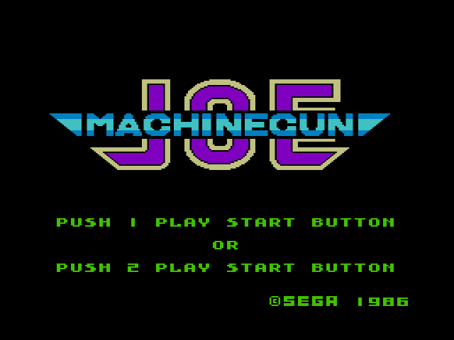 Comical Machine Gun Joe (세가 마스터 시스템 / SMS) 게임 롬파일 다운로드