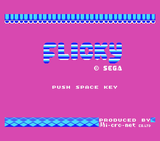 Flicky - MSX (재믹스) 게임 롬파일 다운로드