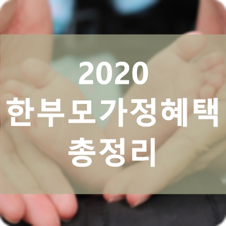 2020 한부모가정혜택 복지서비스 총정리