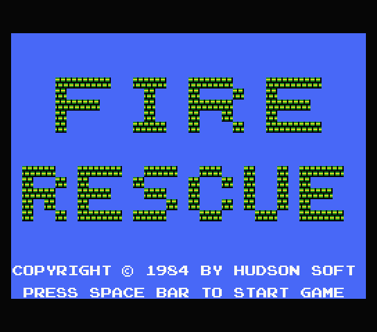 Fire Rescue - MSX (재믹스) 게임 롬파일 다운로드