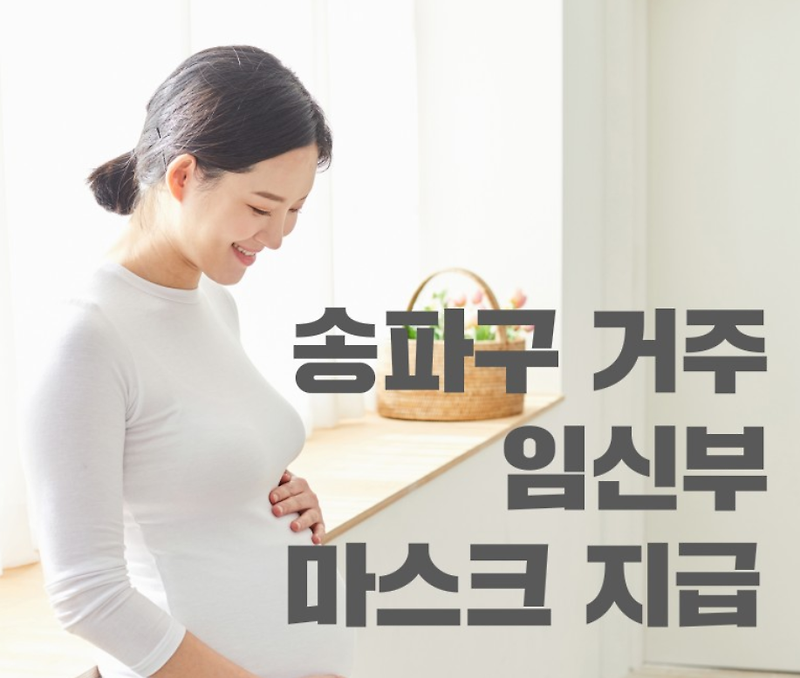 송파구 거주 임신부 1인 10매 마스크 지급