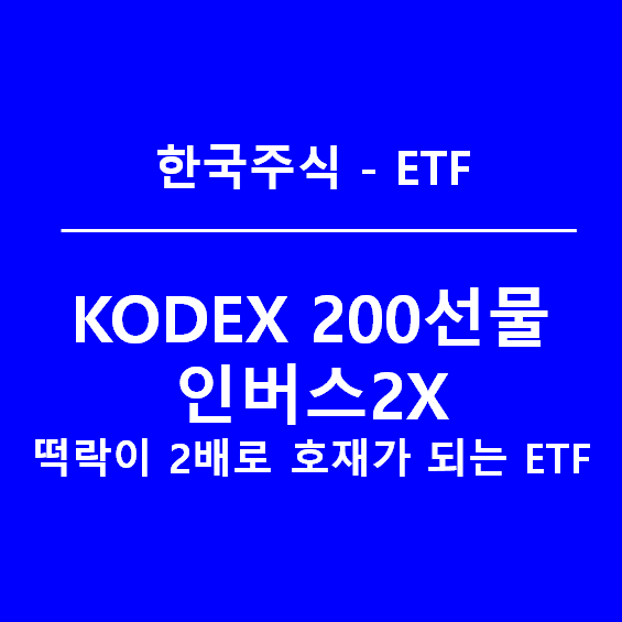 KODEX 200선물인버스2X, 떡락무새들을 위한 남자의 ETF