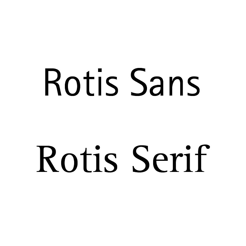 Rotis 폰트 16종 다운로드