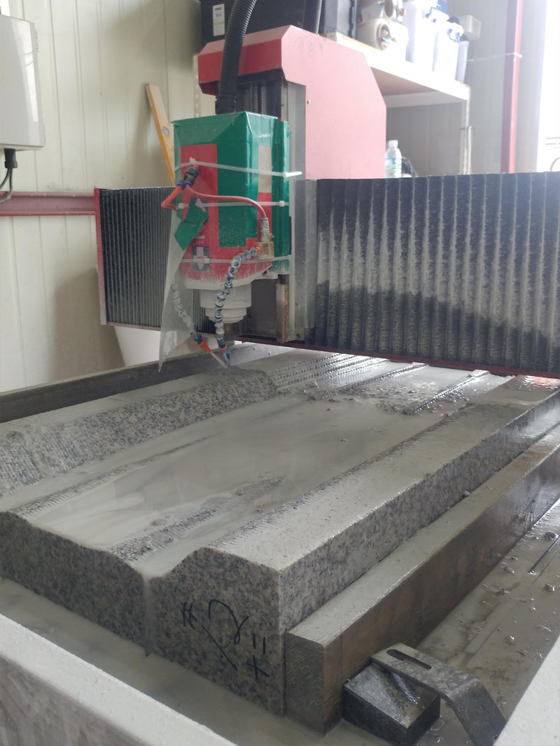 CNC 화강석 가공, 3D (2.5D) 부조 작업