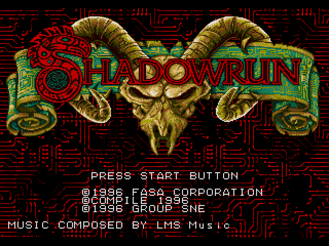 Shadowrun (메가 CD / MD-CD) 게임 ISO 다운로드