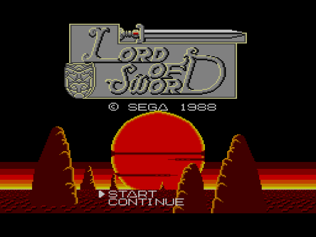Lord of Sword (세가 마스터 시스템 / SMS) 게임 롬파일 다운로드