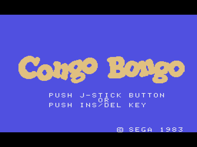 Congo Bongo (SG-1000) 게임 롬파일 다운로드