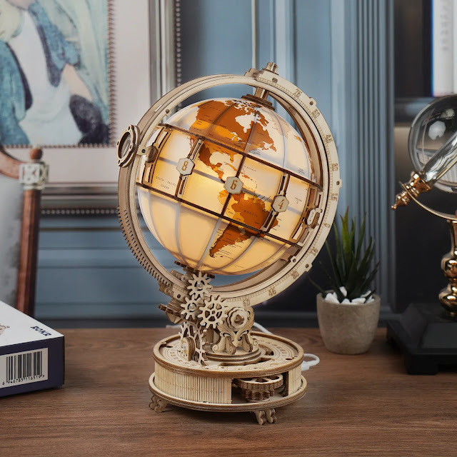 [상품리뷰] DIY ROBOTIME 지구본. Luminous Globe With LED light (ST003)_AliExpress