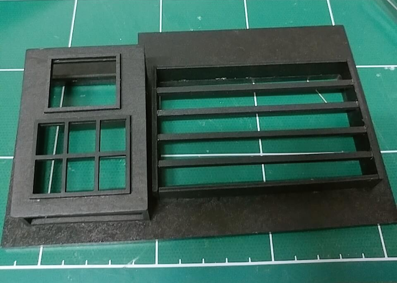 미니어처 만들기 고서점 -  천장 창문 계단 소품