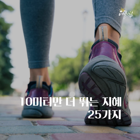 [매일아침좋은글] 10미터만 더 뛰는 지혜 25가지