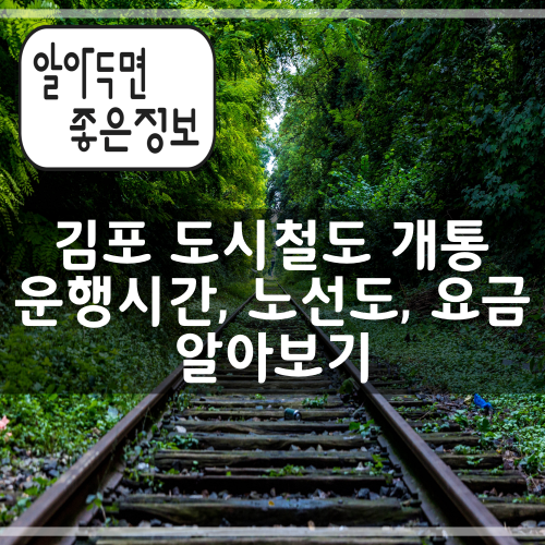 김포 도시철도 골드라인 개통 - 운행 시간표, 노선도, 요금 알아보기