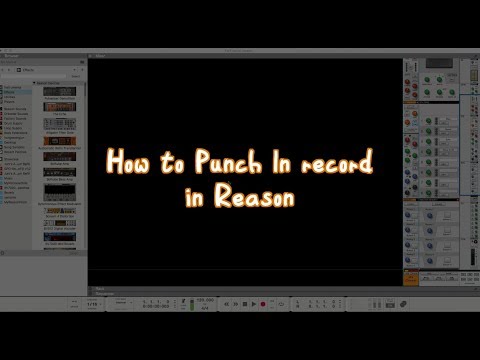 리즌 강좌 - 리즌에서 펀치 레코딩 하기 (How to use Punch In Recording in Reason)