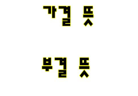 가결 뜻?