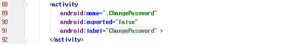 안드로이드 비밀번호 변경 구현 취약점 (Android change password)