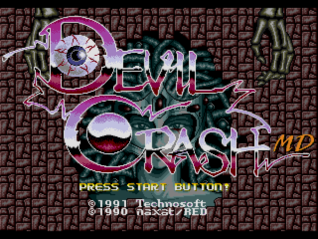 Devil Crash MD (메가 드라이브 / MD) 게임 롬파일 다운로드