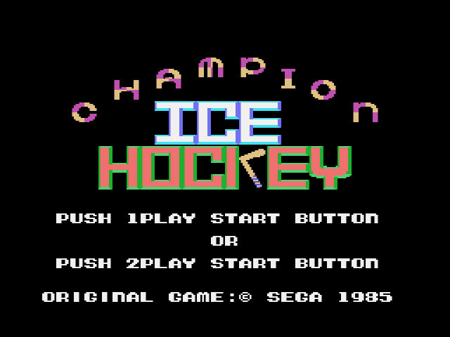 Champion Ice Hockey (SG-1000) 게임 롬파일 다운로드