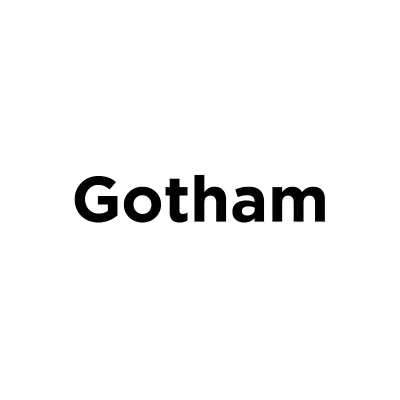 Gotham 폰트 24종 다운로드