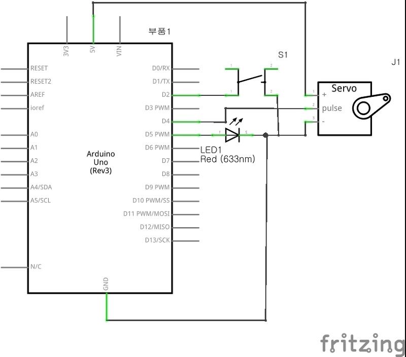 무이메이커스_[arduino]인터럽트 안에서 서보모터 동작하기