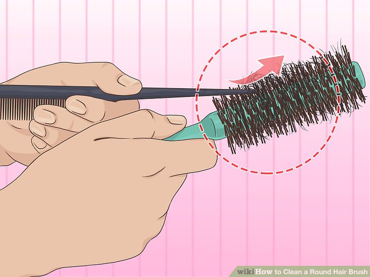 라운드 헤어 브러쉬 청소 방법(How to Clean a Round Hair Brush)