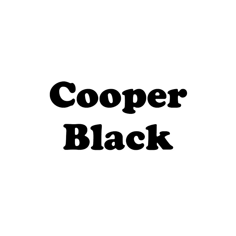 Cooper Black 폰트 시리즈 다운로드
