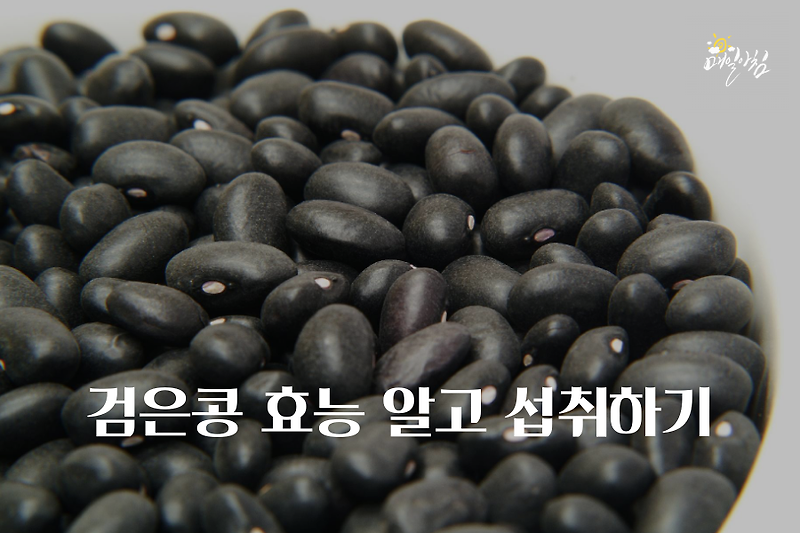 [매일아침좋은글] 검은콩 효능 알고 섭취하기 부작용 알고 먹자