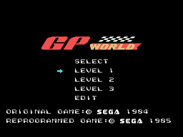 GP World (SG-1000) 게임 롬파일 다운로드