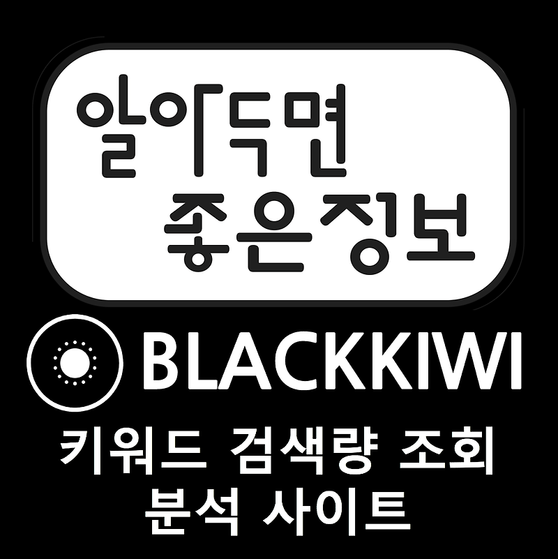 블랙키위(BLACKKIWI) 키워드 검색량 조회/분석 사이트 알아보기
