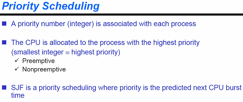 [운영체제 OS]우선순위 스케줄링(Priority Scheduling) 총정리,장단점, aging 스케줄링, 우선순위 부여기준