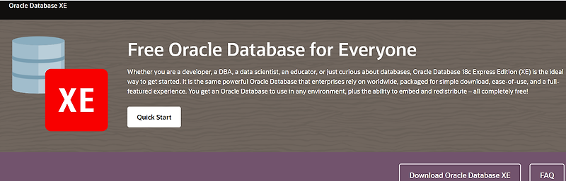 [데이터베이스 실습 준비] 무료 오라클 에디션 다운로드, SQL DEVELOPER 툴 설치, Oracle XE 설치