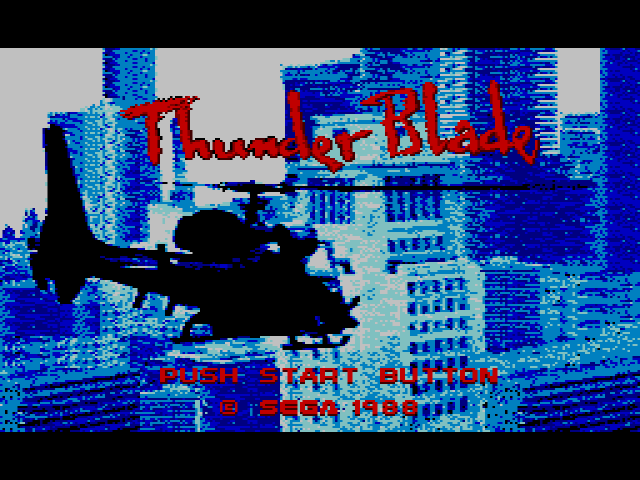 Thunder Blade (세가 마스터 시스템 / SMS) 게임 롬파일 다운로드