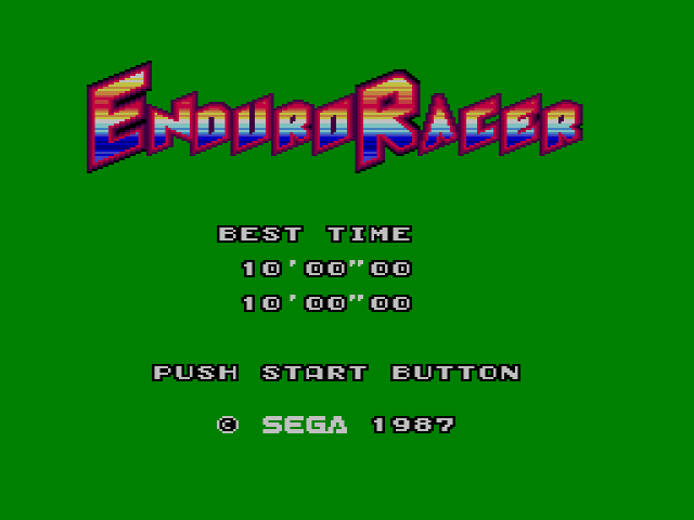 Enduro Racer (세가 마스터 시스템 / SMS) 게임 롬파일 다운로드
