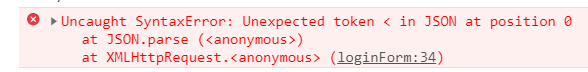 [Debuging] ajax 사용 중 'Uncaught SyntaxError: Unexpected token < in JSON at position 0' 에러 날때