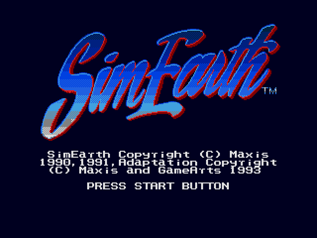 SimEarth (메가 CD / MD-CD) 게임 ISO 다운로드