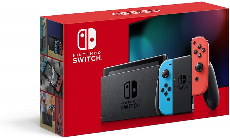 닌텐도 일본판 해외직구 Nintendo Switch 본체 (닌텐도 스위치) [Joy-Con (L) 네온 블루 (R) 레드, 상세 설명 참조0