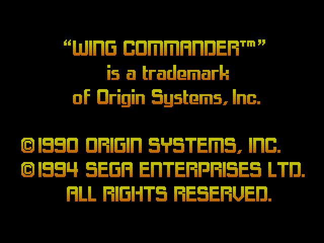 Wing Commander (메가 CD / MD-CD) 게임 ISO 다운로드