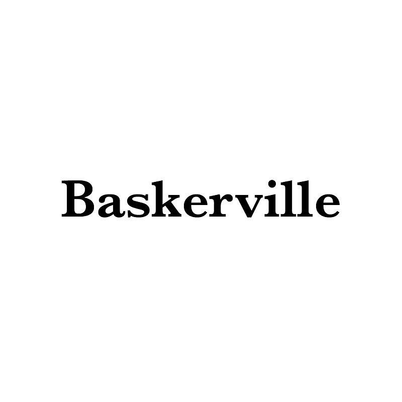 Baskerville 폰트 6종 다운로드