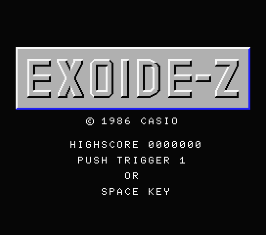 Exoide-Z - MSX (재믹스) 게임 롬파일 다운로드