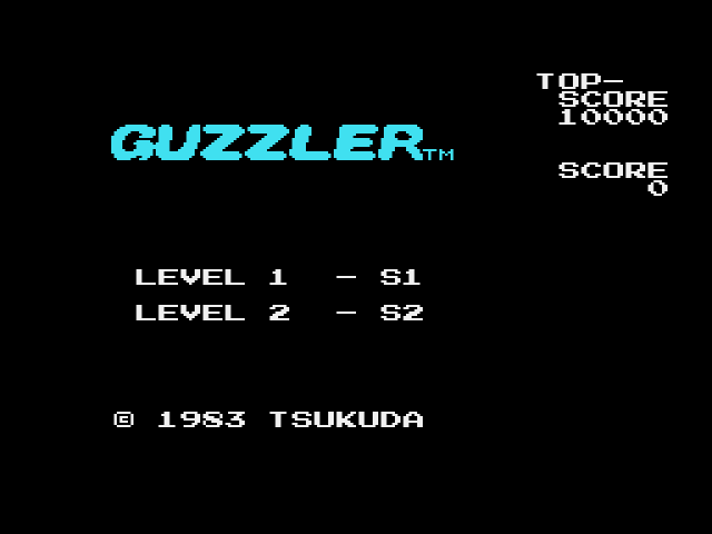 Guzzler (SG-1000) 게임 롬파일 다운로드