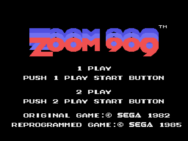Zoom 909 (SG-1000) 게임 롬파일 다운로드