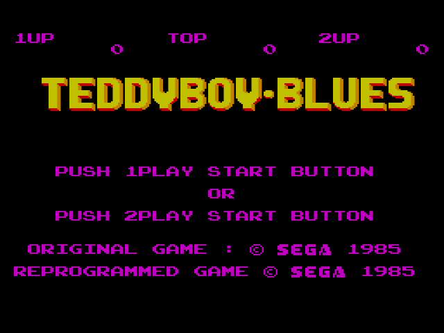 Teddy Boy Blues (세가 마스터 시스템 / SMS) 게임 롬파일 다운로드